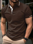 Manfinity Men's Color-Block Polo Shirt