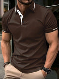 Manfinity Men's Color-Block Polo Shirt