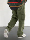 Manfinity EMRG Loose Fit Men's Cargo Pants With Flap Pockets On The Side - MapleCo