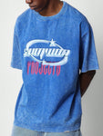 SUMWON Washed Tee With Graphic Print - MapleCo