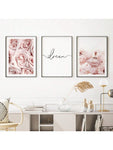 3pcs/Set Finished With Frame, Stylish Modern Pink Canvas Art Set, Stylish Decoration For Bedroom And Living Room, Wall Art, Ideal Gifts