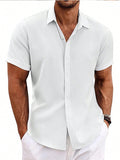 Men's Short Sleeve Casual Beach Holiday Shirt - MapleCo