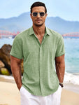 Men's Short Sleeve Casual Beach Holiday Shirt - MapleCo