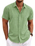 Men's Short Sleeve Casual Beach Holiday Shirt - MapleCo