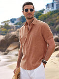 Men's Short Sleeve Casual Beach Holiday Shirt - MapleCo