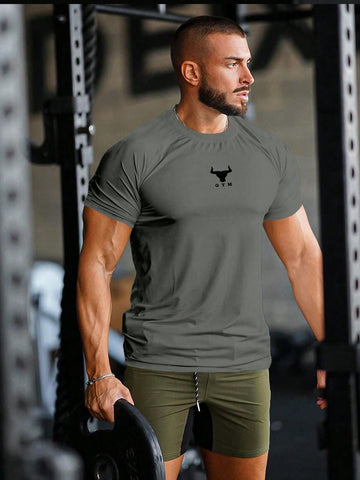 Manfinity Men Comfortable Short Sleeve Sports Compression T-Shirt Workout Tops Basketball Jersey Men I Love My Boyfriendgraphic Men T Shirt Men Joggers School - MapleCo