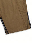 Manfinity EMRG Men's Solid Color Cargo Pants With Pockets And Zipper Hem, Casual Trendy