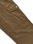 Manfinity EMRG Men's Solid Color Cargo Pants With Pockets And Zipper Hem, Casual Trendy