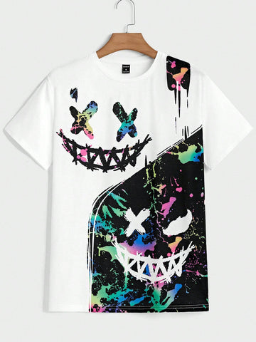 Manfinity LEGND Men Reflective Cartoon Graphic Tee