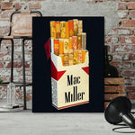 1pc, Miller Cigarette AlbumWall Art,MinimalismPoster Printing Canvas Painting,Home Decor,Room Decoration Stuff, Suitable For Decorative Painting In  Bedroom