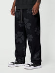 SUMWON Loose Fit Baggy Joggers With All Over Print