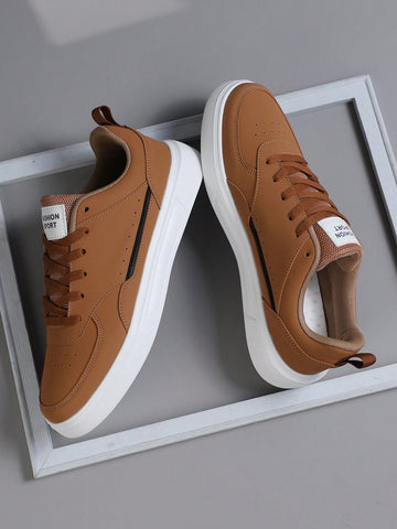 2024 New Men's Sports Shoes Men's Fashion Handsome Casual Shoes Lace Up Men's Shoes Skateboarding Shoes Men's Board Shoes Personalized Street Men's Shoes, Shoes For Men