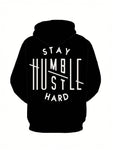 Plus Size Men STAY Trendy Text 3D Printed Hoodie Fashion Casual Hoodie Autumn Winter, Shirt For Men