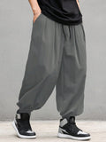 Manfinity EMRG Solid Color Drawstring Jogger Pants With Pockets