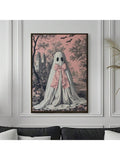 1pc Canvas Poster Lolita Ghost Halloween Fashion Wall Art Decor, High Quality Material, Suitable For Living Room, Kitchen, Home Decor, Wall Art And Gift, Can Be Hung Directly