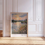 Claude Monet Poster - Mid Century Modern Wall Art For Aesthetic Room Decor | Monet Print As Best Friend Gift | Monet Exhibition Poster | Set Of 1 | Canvas Posters | Canvas Wall Decor For Home, Living Room, Bed Room, Kitchen ,Bathroom