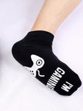 1 Pair Of Men's Do Not Disturb I'M Gaming Socks Men Gifts Ideas Valentines Day Kids Valentine Boy Gamer Sock Gift For Men Dad Father