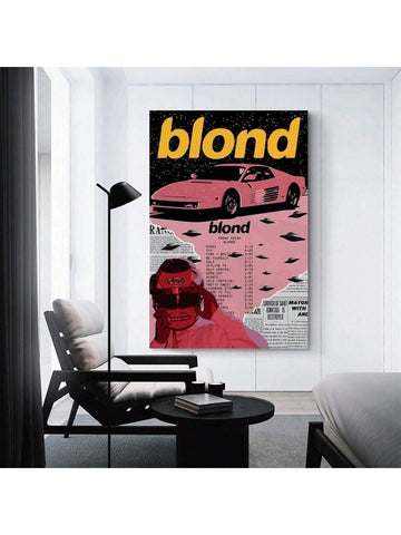 1PC Frank Ocean Poster Blonde Album Cover Posters Canvas Art Poster And Wall Art Picture Print Modern Family Bedroom Decor Posters Frameless - MapleCo