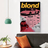 1PC Frank Ocean Poster Blonde Album Cover Posters Canvas Art Poster And Wall Art Picture Print Modern Family Bedroom Decor Posters Frameless