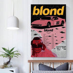 1PC Frank Ocean Poster Blonde Album Cover Posters Canvas Art Poster And Wall Art Picture Print Modern Family Bedroom Decor Posters Frameless - MapleCo