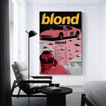 1PC Frank Ocean Poster Blonde Album Cover Posters Canvas Art Poster And Wall Art Picture Print Modern Family Bedroom Decor Posters Frameless - MapleCo