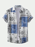 ROMWE Men Paisley Print Shirt Without Tee - MapleCo