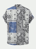 ROMWE Men Paisley Print Shirt Without Tee - MapleCo