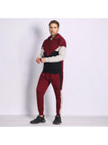 Mens' 2-Piece Quarter Zip Fleece Hoodie Sports Fleece Sweatsuit Heavy Winter Sweat Jacket