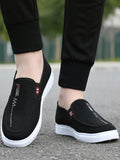 2024 New Men Casual Shoes Lightweight Breathable Canvas Slip-On Loafers