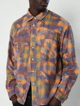 SUMWON Tie Dye Checkboard Western Shirt - MapleCo