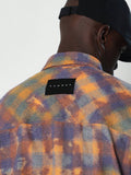 SUMWON Tie Dye Checkboard Western Shirt - MapleCo