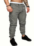 Manfinity LEGND Men Casual Drawstring Waist Cargo Pants