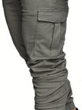 Manfinity LEGND Men Casual Drawstring Waist Cargo Pants