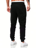 Manfinity Sporsity Loose Fit Men's Expression Printed Sweatpants With Drawstring Waist