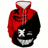 Men's Smile Face Graphic Print Hoodie, Trendy Sweatshirt, Men's Casual Graphic Design Pullover Hoodie, Suitable For Winter And Autumn