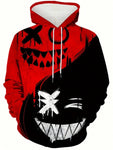 Men's Smile Face Graphic Print Hoodie, Trendy Sweatshirt, Men's Casual Graphic Design Pullover Hoodie, Suitable For Winter And Autumn