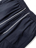 Manfinity EMRG Solid Color Drawstring Pocket Casual Street Wear Pants