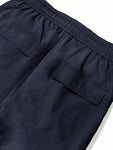 Manfinity EMRG Solid Color Drawstring Pocket Casual Street Wear Pants