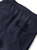 Manfinity EMRG Solid Color Drawstring Pocket Casual Street Wear Pants