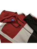 Mens' Jogger Sweatsuit 2-Piece Color Block Sweat Jacket Sweatpants Fleece Suit