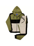 Mens' Jogger Sweatsuit 2-Piece Color Block Sweat Jacket Sweatpants Fleece Suit