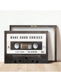 1pc Retro Tape Canvas Wall Art - Inspirational Quote, Ready To Hang, Great For Bedroom, Living Room, Home Office Decor