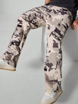 Manfinity Streetrush Men's Camo Printed Loose Fit Workwear Pants With Multiple Pockets