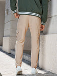 Manfinity CasualCool Men's Solid Color Simple Casual Pants