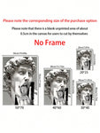 1pc Minimalist Funny Sculpture Printed Canvas Art Poster Painting For Home Wall Decoration, No Frame