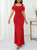 SHEIN Lady Christmas Party Dress Holiday Reception Ceremony Dress