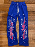 Manfinity EMRG Men's Casual Flame Print Drawstring Waist Straight Loose Sweatpants