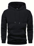 6 Piece Set Men's Basic Hoodies, Casual Sports Fashion, Drawstring, Kangaroo Pocket, Long Sleeve Sweatshirts