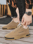 2024 New Men's Winter Casual Padded Work Shoes, Warm Plush Sports Sneakers, Non-Slip Boots, Shoes For Men