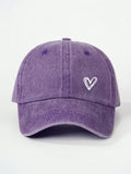 1pc Adjustable Heart Printed Baseball Cap, Outdoor/Sunscreen, Suitable For Travel, Beach, Vacation, Y2K Style, For Youth